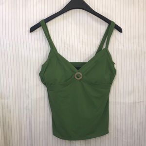 Army green tankini top